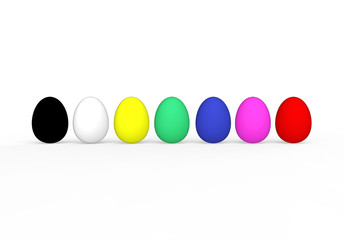 Multi-Color Easter Eggs Set