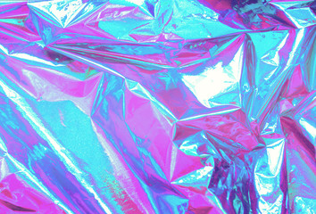 Abstract Modern bright colored holographic background in 80s style. Synthwave. Vaporwave style....