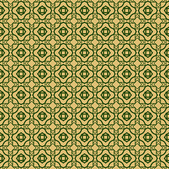 Modern Decorative Seamless Abstract Geometric Pattern. Vector Colored Illustration. Paper For Scrapbook. Green olive color