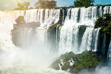 The Amazing waterfalls of Iguazu in Brazil