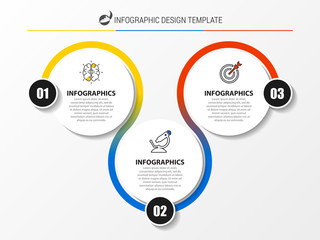 Infographic design template. Creative concept with 3 steps
