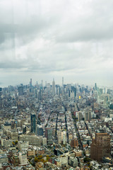 Fototapeta na wymiar Aerial View of NYC