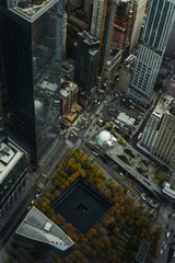 Aerial View of NYC Ground Zero