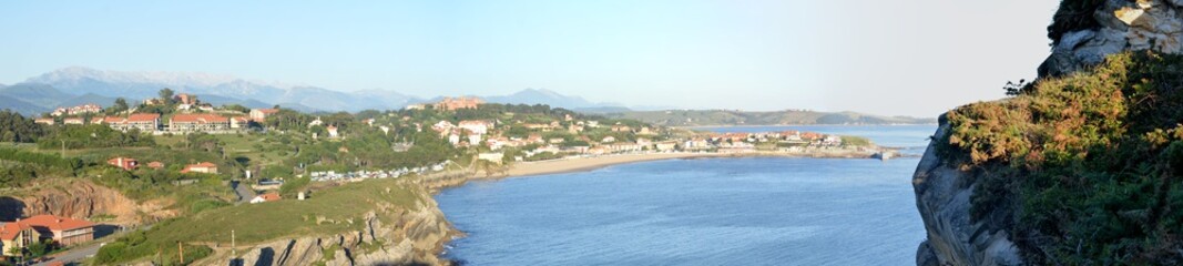 Fototapeta na wymiar Panorama of Comillas, Cantabria