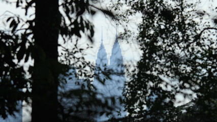 Kuala Lumpur towers in the distance 