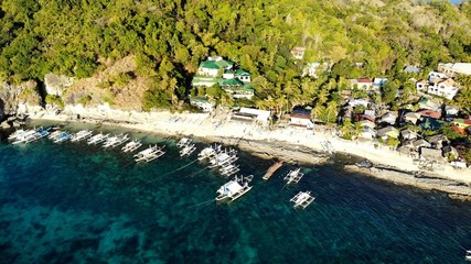 vue aérienne, Ile d'Apo, Philippines