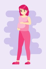 VECTOR ILLUSTRATION HAPPY MOTHER DAY