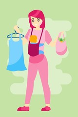 VECTOR ILLUSTRATION HAPPY MOTHER DAY