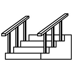house stairs isolated icon