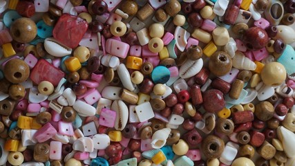 Loose colorful beads