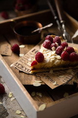 Yummy slice crust raspberry pie