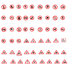 prohibited sign and symbol collection