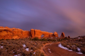 Clouds moving above north window