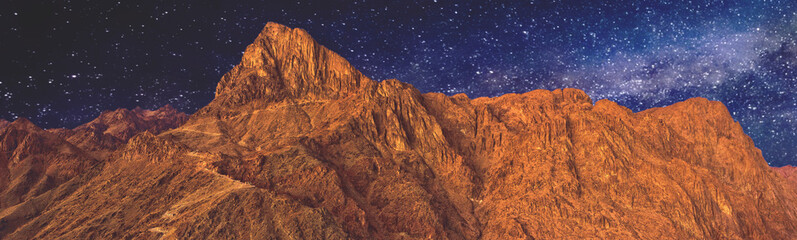 Fototapeta na wymiar Mount Sinai, Mount Moses in Egypt. Africa 