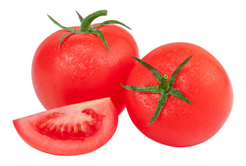 Tomato isolated on white. With clipping path