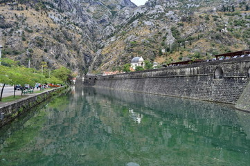 Walls of Old City of Kotor, Montenegro