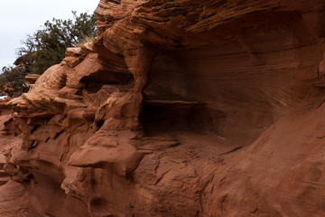 Eroding sandstone formations