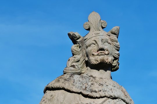 K&ouml;nig Pippin, Detail, Alte Mainbr&uuml;cke, W&uuml;rzburg