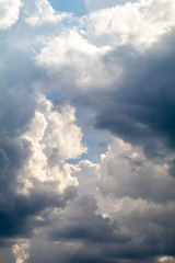 aufsteigende Gewitterwolken, Wolken