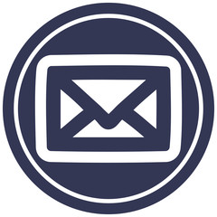 envelope letter circular icon