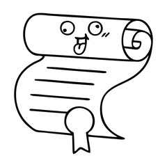 line drawing cartoon contract