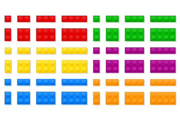 multicolor plastic constructor for children's educational games stock vector illustration © ArtVisionStudio