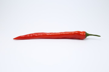 red hot pepper isolated on white background, chili pepper isolated on white background.