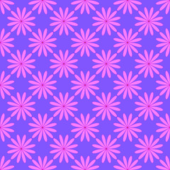 Seamless pattern on the violet background