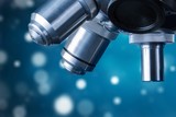 Laboratory Microscope. Scientific and healthcare research background.