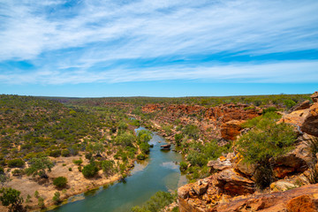 View from Hawks Head Lookout in Kalbarri National Park Western Australia