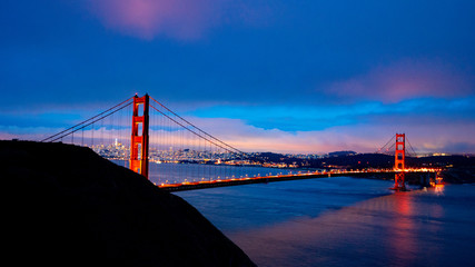 Golden Gate At Night