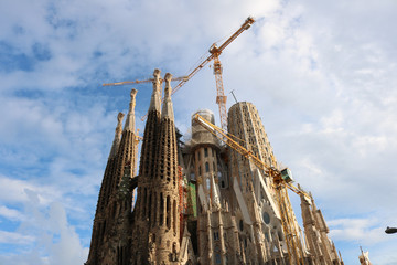Fototapeta premium La Sagrada Família in June 2018