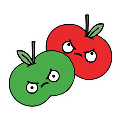 cute cartoon apples