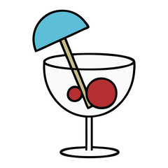 cute cartoon fancy cocktail