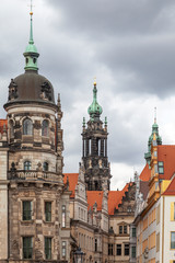 Altstadt von Dresden mit Schlosskirche, Deutschland