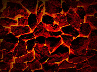 Hot stones background.