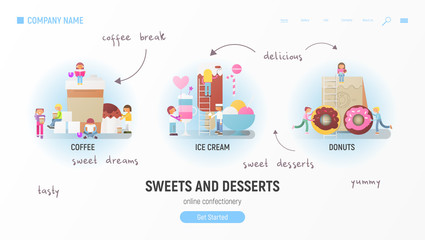 Sweets and Desserts Web Page