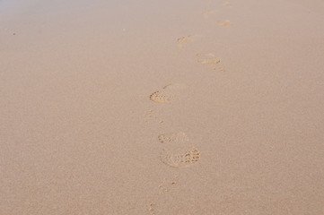 footprints in the sand