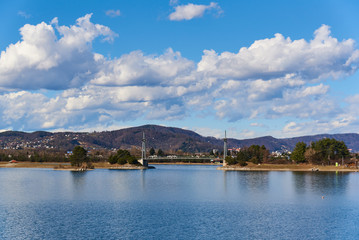 Lake schwarzl near Graz in Austria.