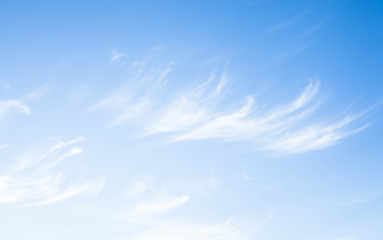 Blue sky with white clouds. Natural background