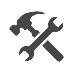 Service tools icon on white background. Vector illustration