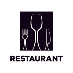 Restaurant logo design template as a source of inspiration