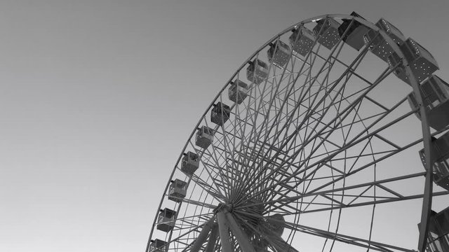 Ferris wheel. High carousel