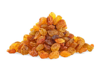 Raisins isolated on a white background