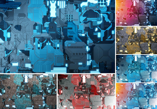 3 Circuit Board Backgrounds