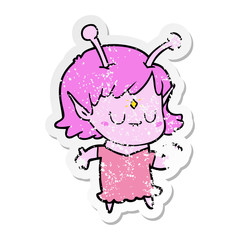 cute pink alien