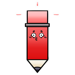 gradient shaded cartoon pencil