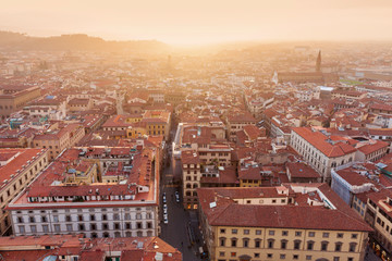 Obraz premium Florence aerial view
