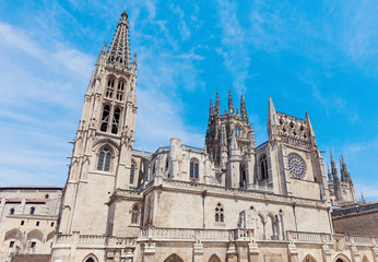 Obraz premium Burgos Cathedral on Plaza de San