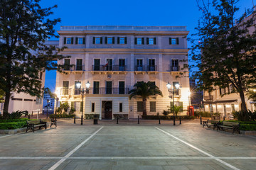 Fototapeta na wymiar Gibraltar City Hall at night